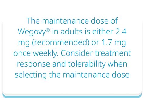 Dose Escalation Schedule | Wegovy® (semaglutide) Injection 2.4 mg