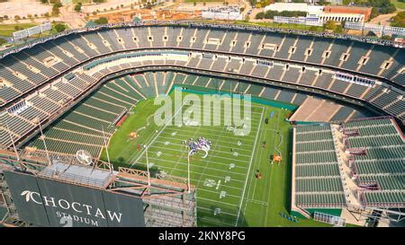 Choctaw Football stadium in Arlington from above - ARLINGTON, UNITED ...