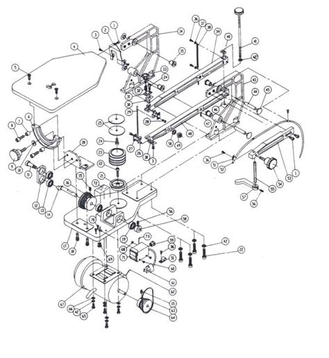 Scroll Saw Parts Diagram