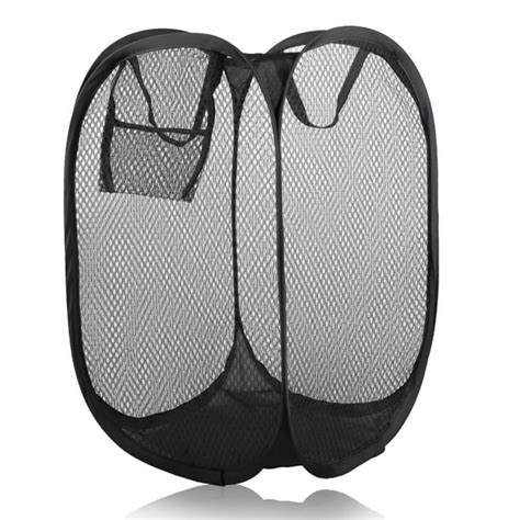 TSV Mesh Large Laundry Basket, Collapsible Laundry Hamper, Foldable ...