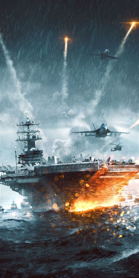 Warship, battle, video game, 1080x2160 wallpaper | World of warships ...