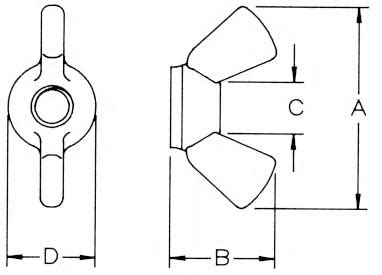 Metric Nylon Wing Nuts : Apex Fasteners