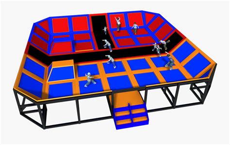 Trampoline Clipart Park - Cartoon Trampoline Park Png , Free Transparent Clipart - ClipartKey