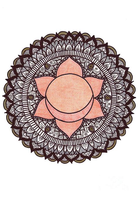 Sacral Chakra Mandala Painting by Maria Forrester