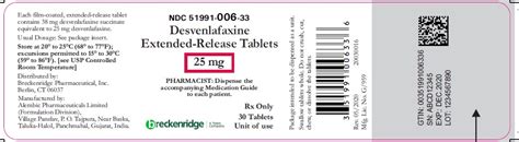 BUY Desvenlafaxine Succinate (Desvenlafaxine) 25 mg/1 from GNH India at ...