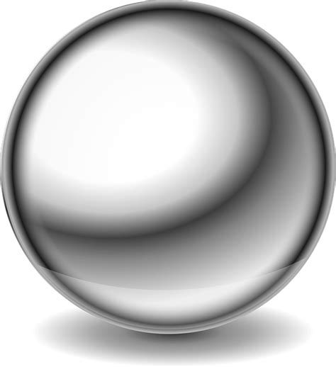 Ball Steel Silver · Free vector graphic on Pixabay