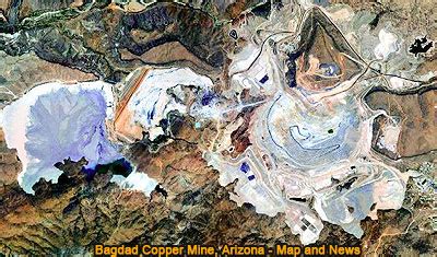 Bagdad Copper Mine, Arizona. Open Pit Art. Elearning.