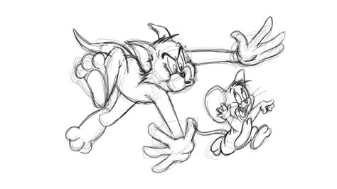 Daily Cartoon Drawings - Drawing Tom And Jerry