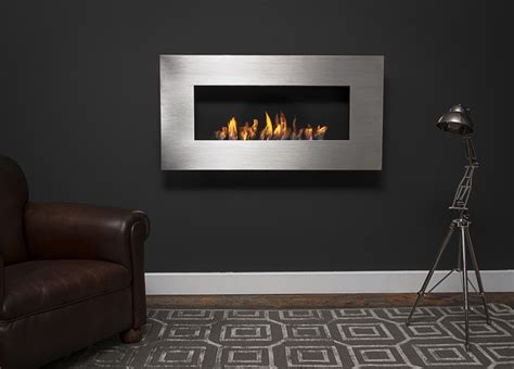 Nero Wall Mounted Bio Ethanol Fire - Bioethanol fires