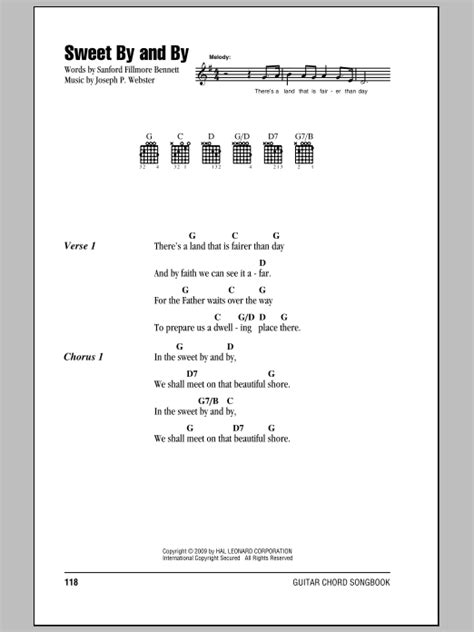 Sweet By And By by Sanford Fillmore Bennett - Guitar Chords/Lyrics ...