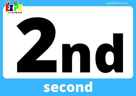 Ordinal Numbers Flashcards - Ezpzlearn.com