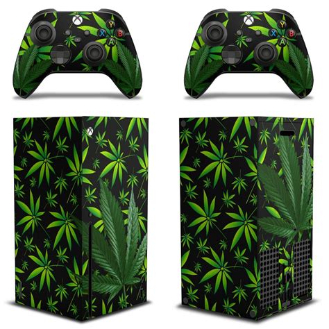 Skin Wrap FOR XBOX SERIES X Gaming Console+2 Controller Sticker Decal Weed | eBay