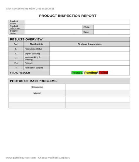 FREE 13+ Inspection Report Form Samples, PDF, MS Word, Google Docs