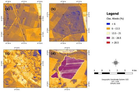 Thematic map of surface Albedo obtained through the OLI sensor... | Download Scientific Diagram