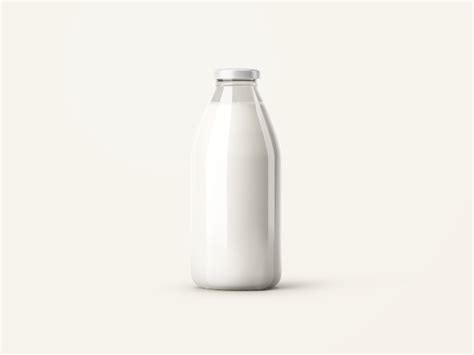 Free Milk Bottle Mockup | Free Mockups, Best Free PSD Mockups - ApeMockups