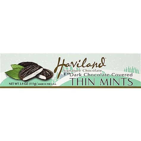 Haviland Signature Chocolate Thin Mints, Dark Chocolate Covered ...