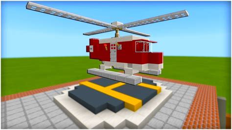 Minecraft Tutorial: How To Make A Fire and Rescue Helicopter "2019 City Tutorial" - YouTube