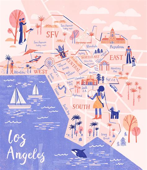 LA Weekly- Map Illustration | Behance