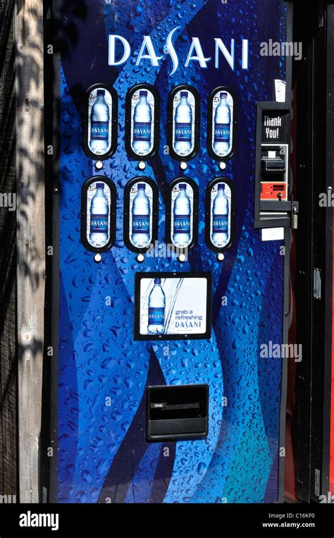 Vending machine with Dasani bottled water Stock Photo - Alamy