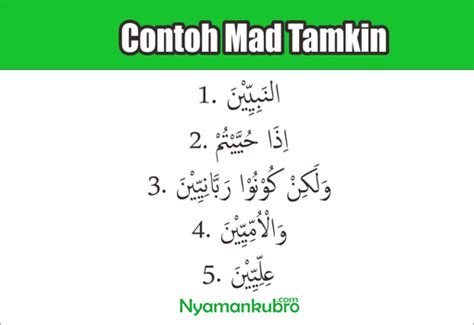 Contoh Ayat Mad Tamkin - DulcekruwRomero