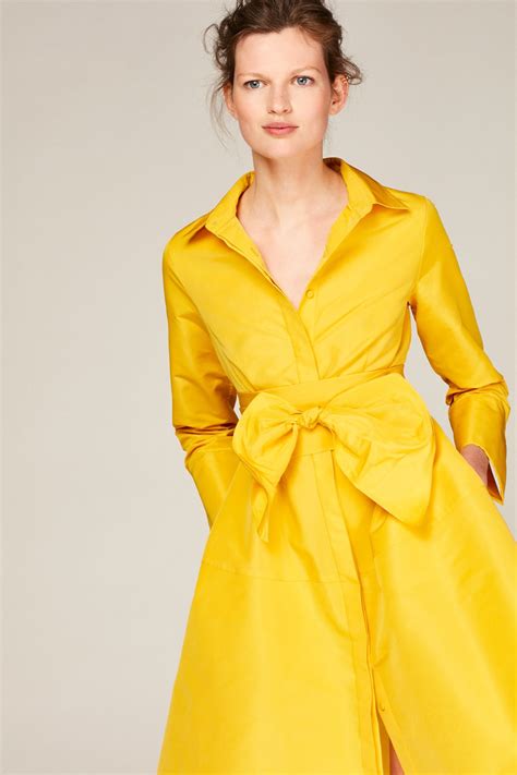 YELLOW Taffeta shirt dress - Women New Collection | Women Women CH ...