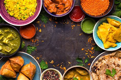 Indian food background | Food Images ~ Creative Market