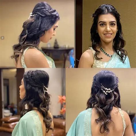 Simple Hair Style For Indian Wedding