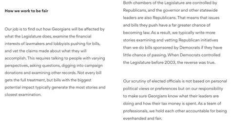 Atlanta Journal-Constitution on covering Georgia's Legislature ...