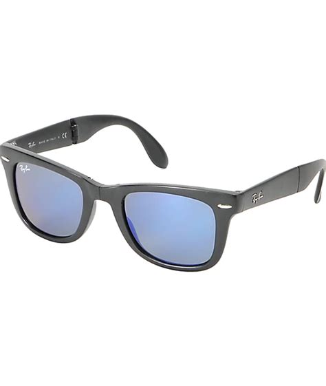 Ray-Ban Folding Wayfarer Matte Black Sunglasses