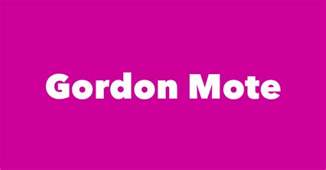 Gordon Mote - Spouse, Children, Birthday & More