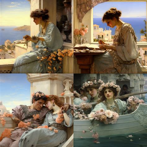 Lawrence Alma-Tadema: AI Art Style - Classic Elegance - Lawrence Alma-Tadema Stable Diffusion ...