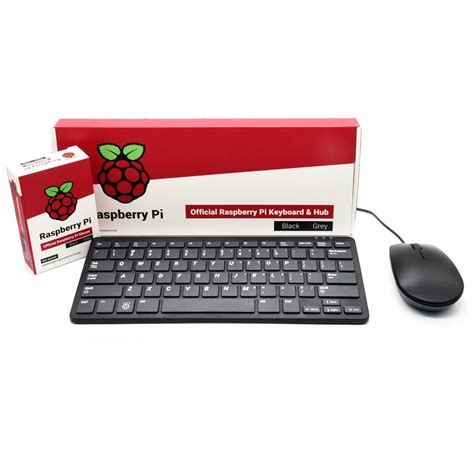 Buy Raspberry Pi Official Keyboard and Mouse Value Pack (U.S. Version Black/Grey) by PepperTech ...