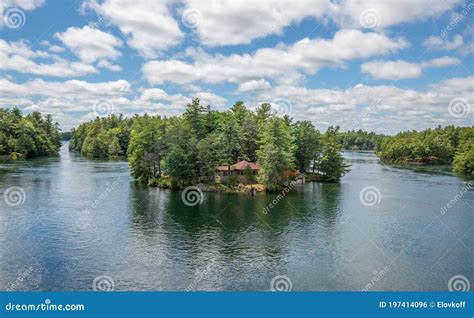 Aerial Panoramic View of Thousand Islands National Park, Ontario ...