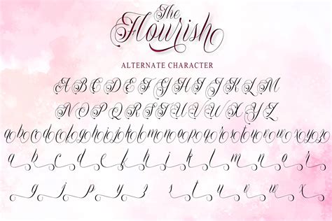 The Flourish (657329) | Calligraphy | Font Bundles