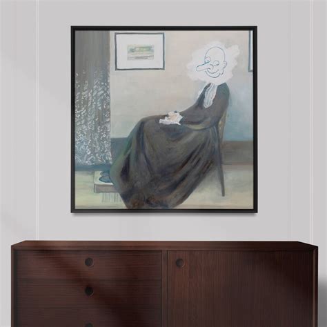 Whistler's Mother Mr. Bean's Restoration Wall Art / - Etsy