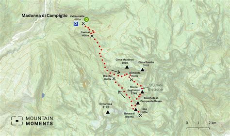 Via Ferrata Bocchette on Brenta Dolomites - Map, Tips & Tricks ...