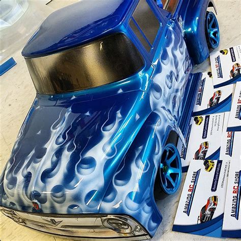 #Blue Flames Custom RC Body Shell