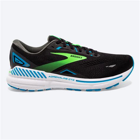 Brooks Men's Adrenaline GTS 23 Black/Ocean/Green | Laurie's Shoes