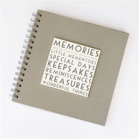 Memories Book/ Album By Posh Totty Designs Interiors | notonthehighstreet.com