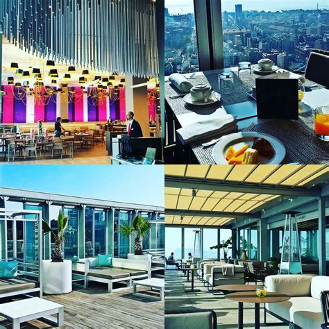 Melia Barcelona Sky, great restaurant at the 24th floor with amazing ...