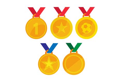 Football Medals Graphic by crowdedstreetstudio · Creative Fabrica