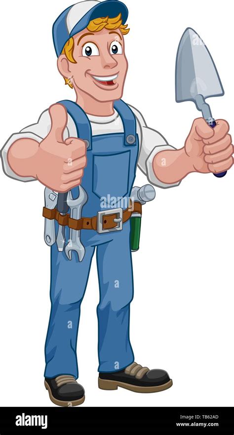 Trowel Construction Site Cartoon Builder Handyman Stock Vector Image & Art - Alamy