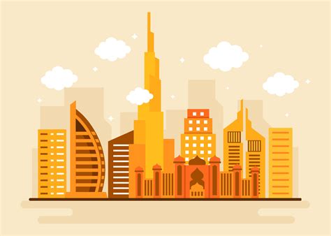 Dubai City Vector Art, Icons, and Graphics for Free Download