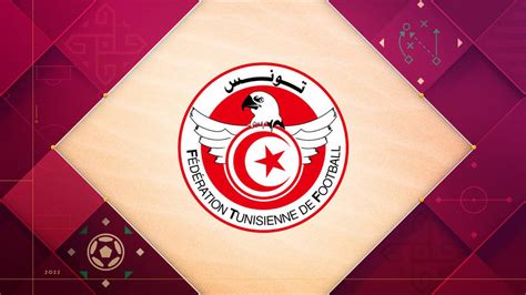 Download Tunisia National Football Team Logo Red Aesthetic Wallpaper ...