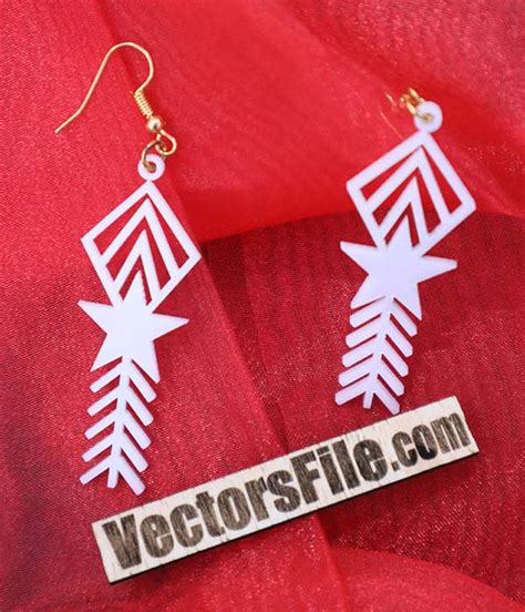 Laser Cut Acrylic Jewelry Design Acrylic Earring Sample Vectors Art File | Vectors File