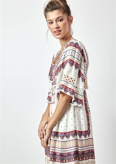 Boho print dress