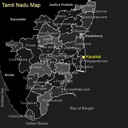 Karaikal India - Location Map -karaikal.com