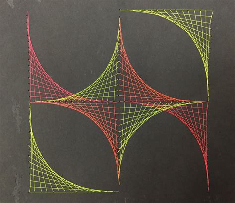 Parabolic String Art Designs - NEWTON BATEMAN ELEMENTARY SCHOOL