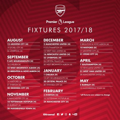 How we announced our 2017/18 fixtures