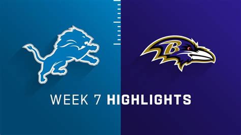 Detroit Lions vs. Baltimore Ravens highlights | Week 7